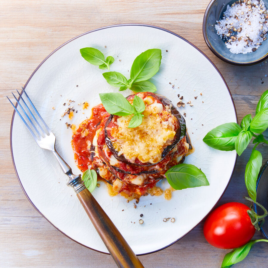   Auberginen-Gratin Parmigiana di Melanzane alla siciliana 