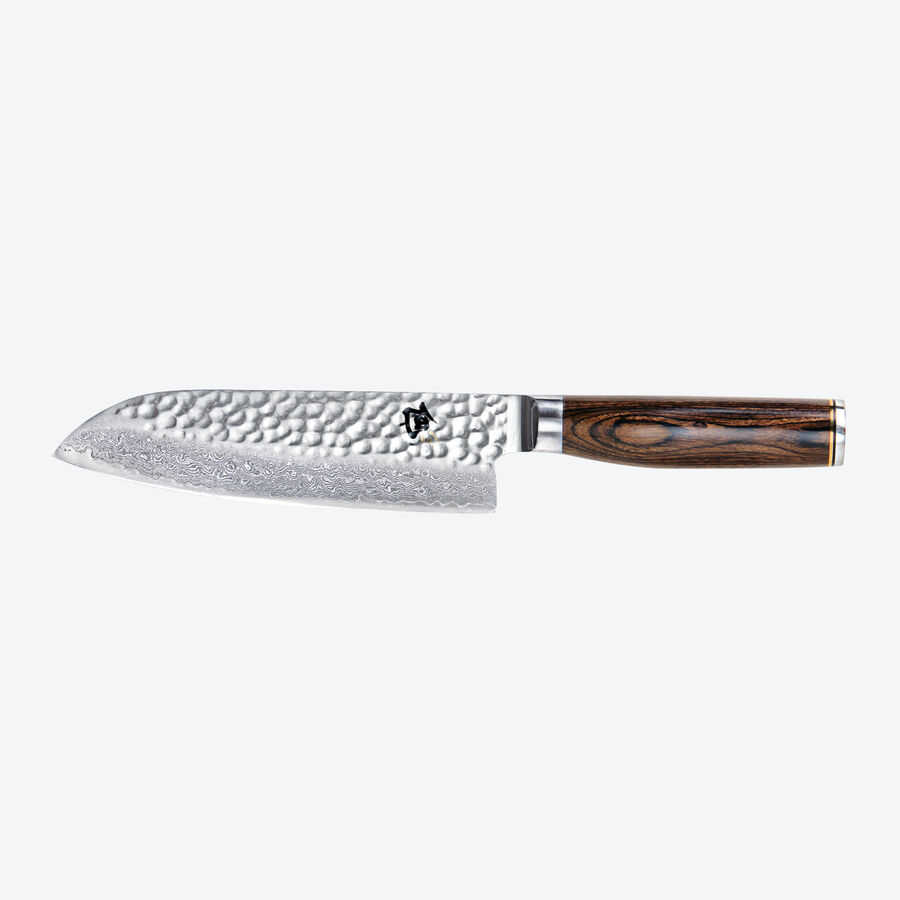   KAI Shun Premier Santoku: Handgeschmiedete Damaszener Hammerschlag-Messer fr Profikche