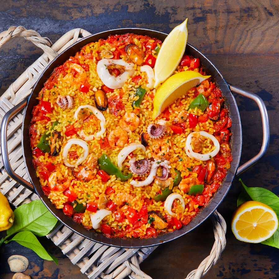  Meeresfrchte-Paella Paella de mariscos  