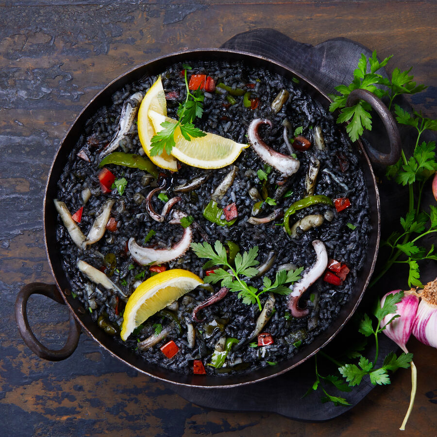  Schwarze Paella Arroz negro 