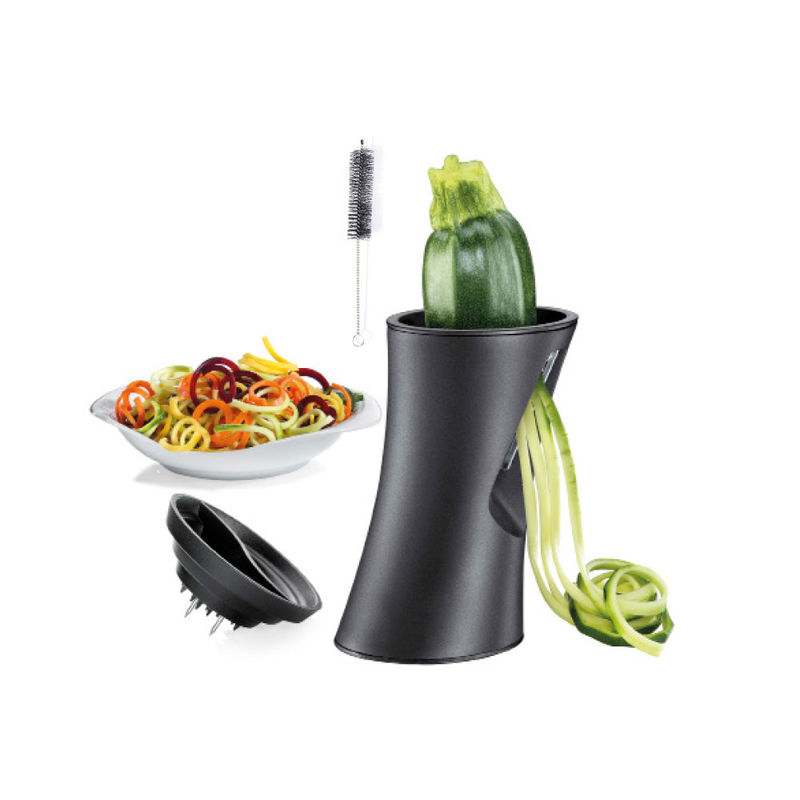 Spiralschneider mit Messer-Schärfer für Gemüse Spiral-Gemüse-Schneider