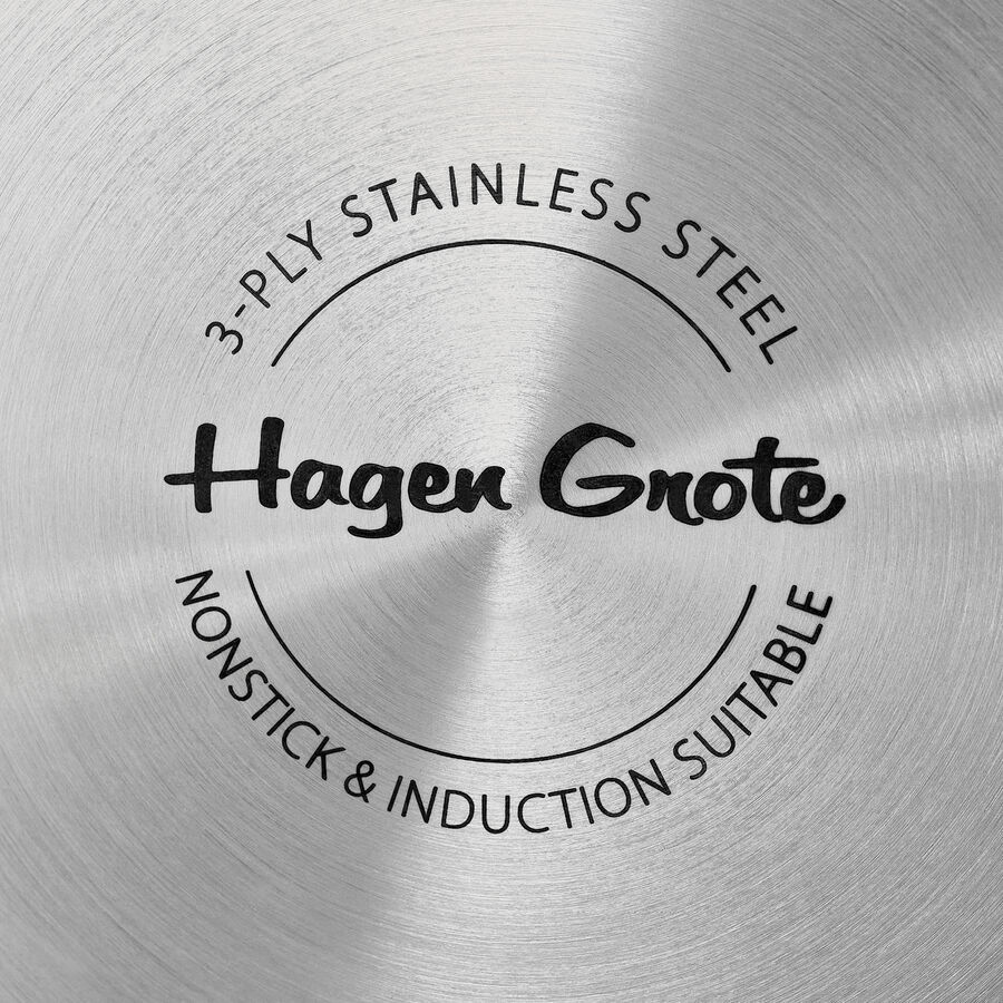 5-Lagen Hagen Grote Kupfertpfe: Stieltopf mit Deckel Bild 4