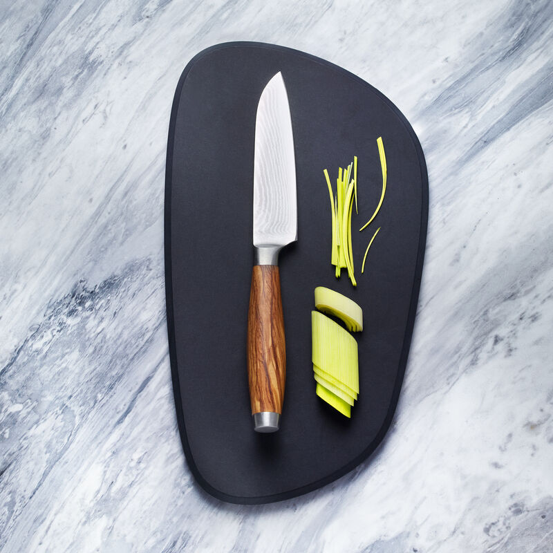 Kleines Santokumesser: Premium-Damaszener-Messer mit edlen Olivenholzgriffen erfllen hchste Ansprche Bild 2