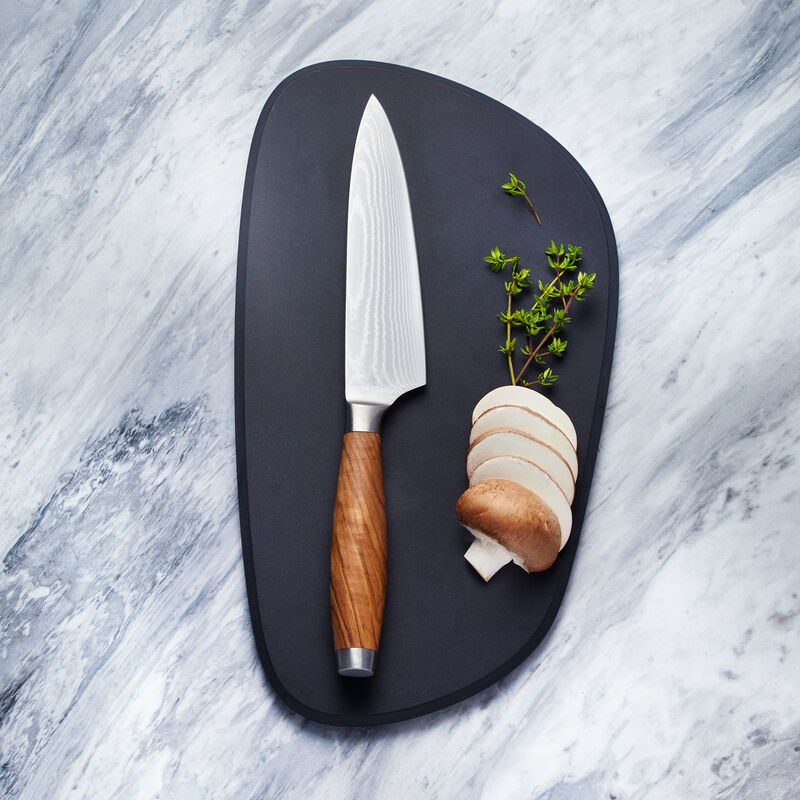 Kleines Kochmesser: Premium-Damaszener-Messer mit edlen Olivenholzgriffen erfllen hchste Ansprche Bild 2