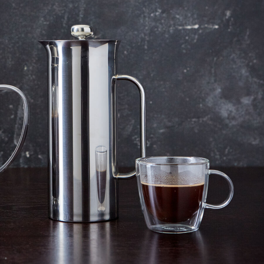 In French Press Handfilter Edelstahlkanne Kaffee Fur