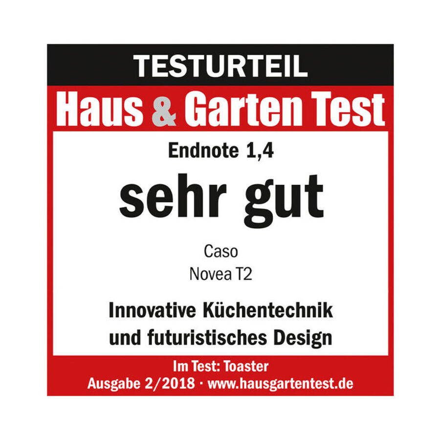 Testsieger: Programmierbarer Design-Toaster für bis zu zwei Scheiben - Hagen Grote Shop