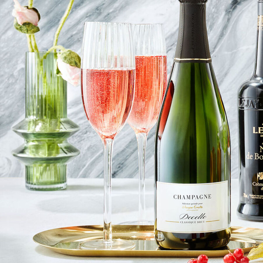 Tefrine Champagnergläser Set - 6 Stück Mundgeblasene Sektgläser, 150 Ml, Elegant & Transparent