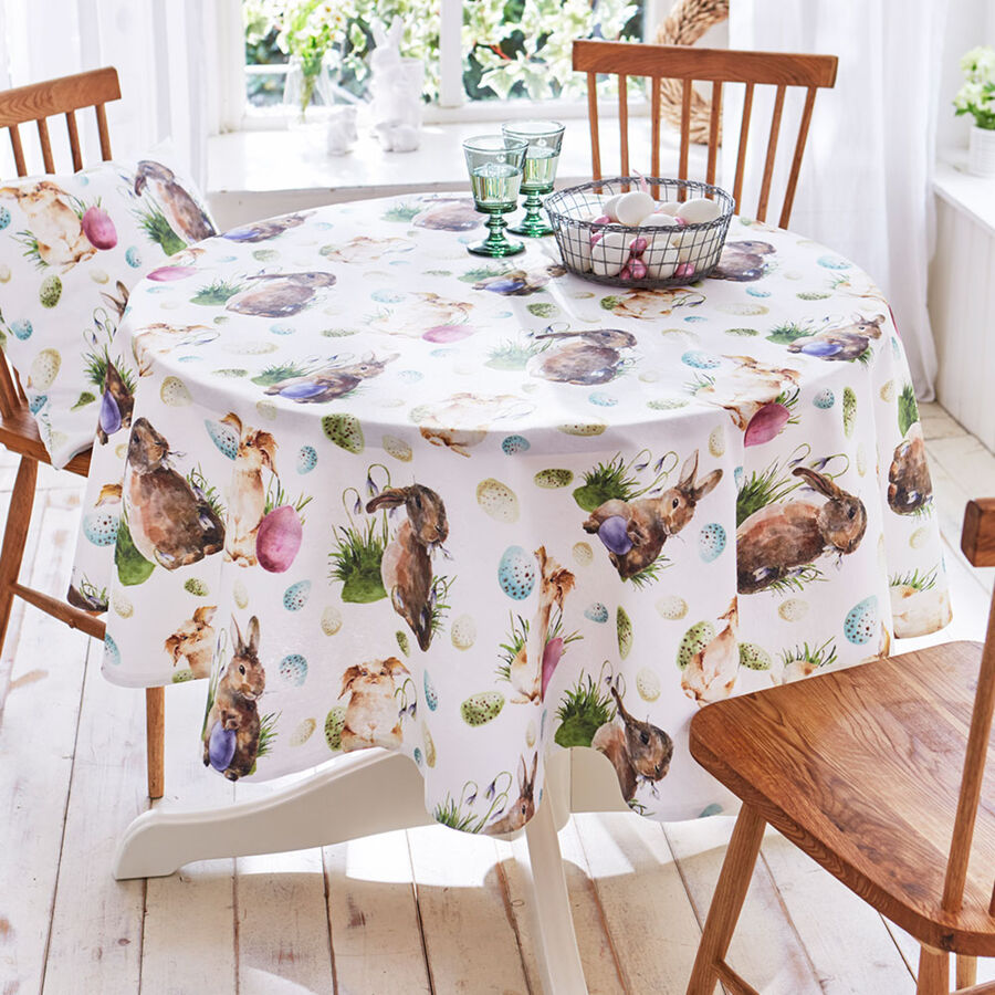 Tischdecke Hase: Farbenfroh, wirklichkeitsgetreu und uerst robust Bild 3