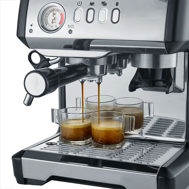 Design Siebträger-Espressomaschine mit Mahlwerk: für perfekte Kaffeekreationen Bild 5