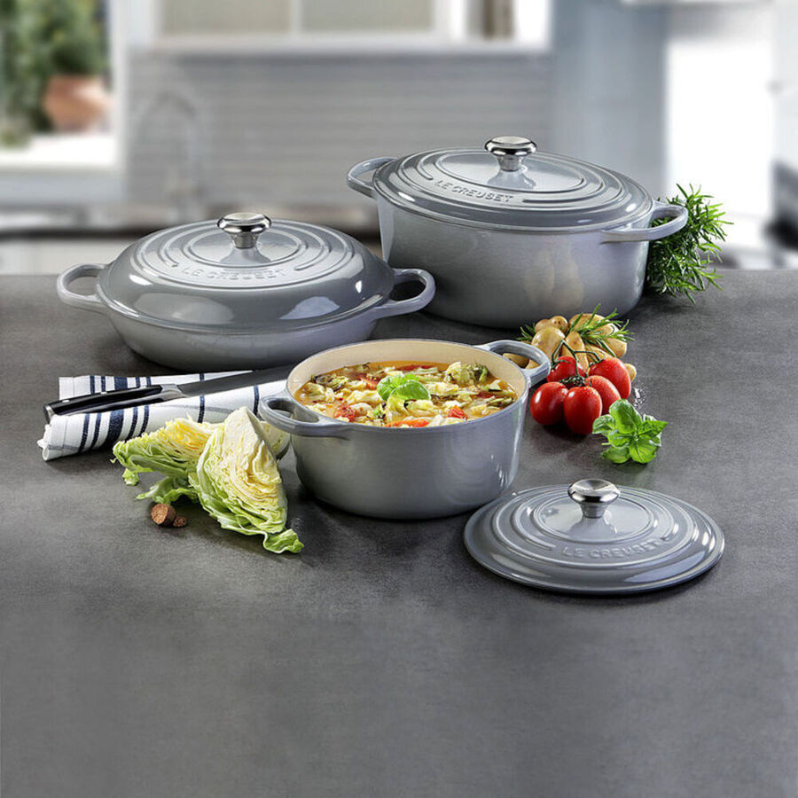 3 Teiliges Topfset Von Le Creuset Mit Gratis Topflappen