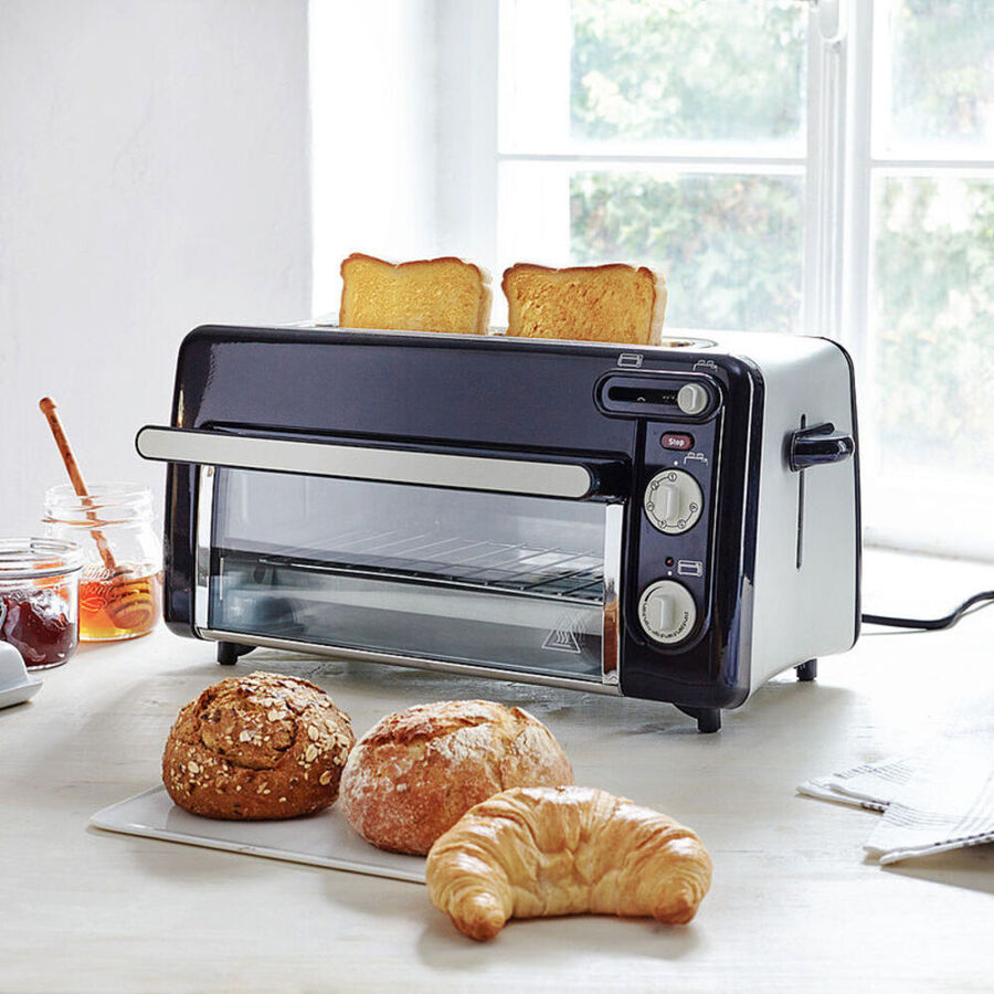 Toaster plus starker Miniofen für Brötchen, Croissants, Sandwiches, Pizza Hagen Grote Shop