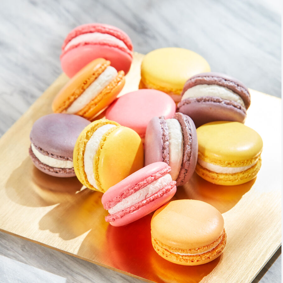 Fruchtig gefllte franzsische Macaron Mandelbaisers Bild 2