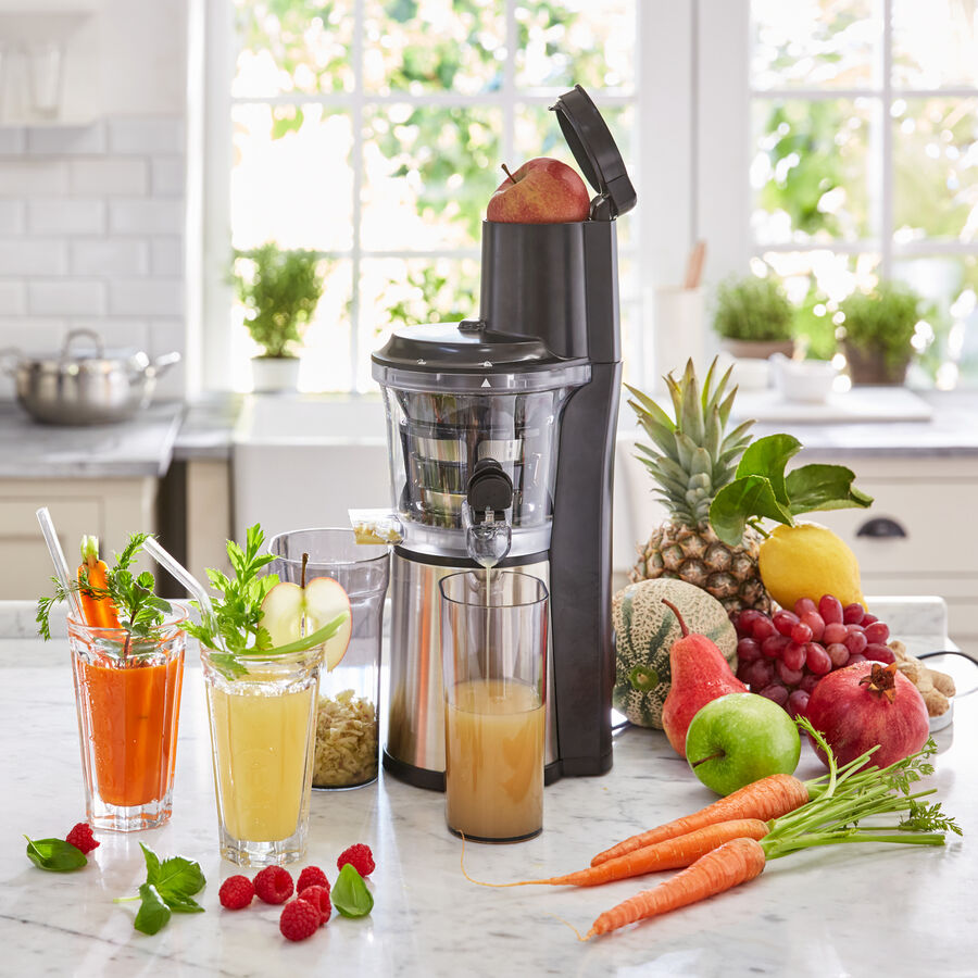 Slow Juicer: Schonende Kaltpressung erhlt Vitamine, Antioxidantien, Aromen Bild 2