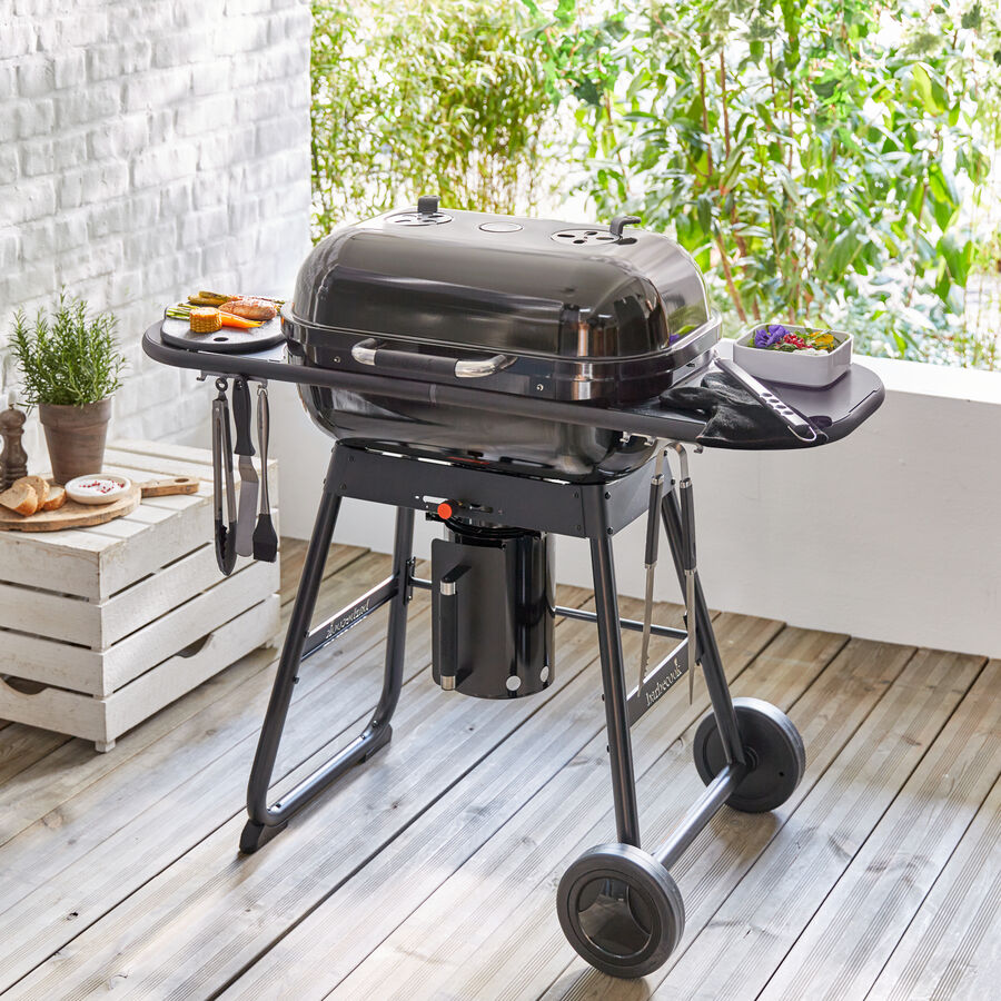 Luxuriser XL-Holzkohlegrill mit abnehmbarer Grillhaube und Pizza-Aufsatz Bild 3