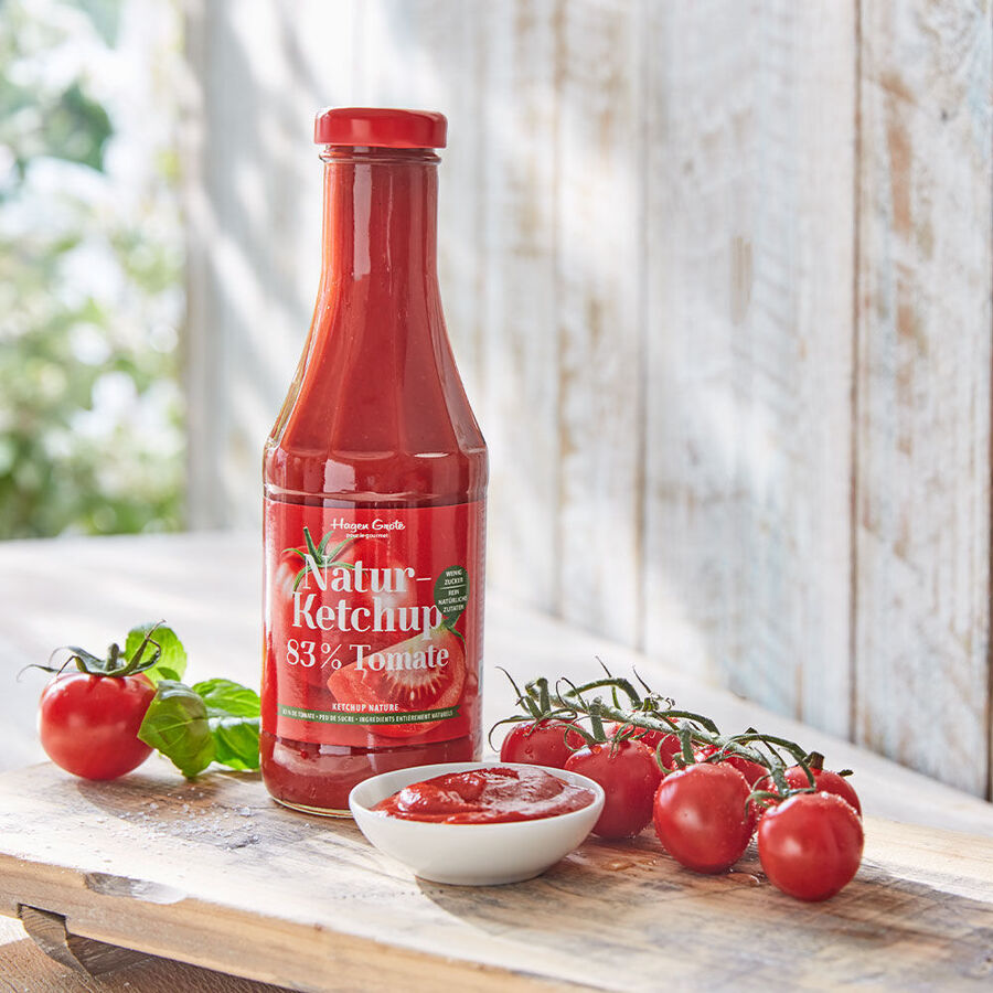 Kstlicher Naturketchup: 83 % Tomate, wenig Zucker, mit Gewrzmischungen individuell aromatisieren Bild 2