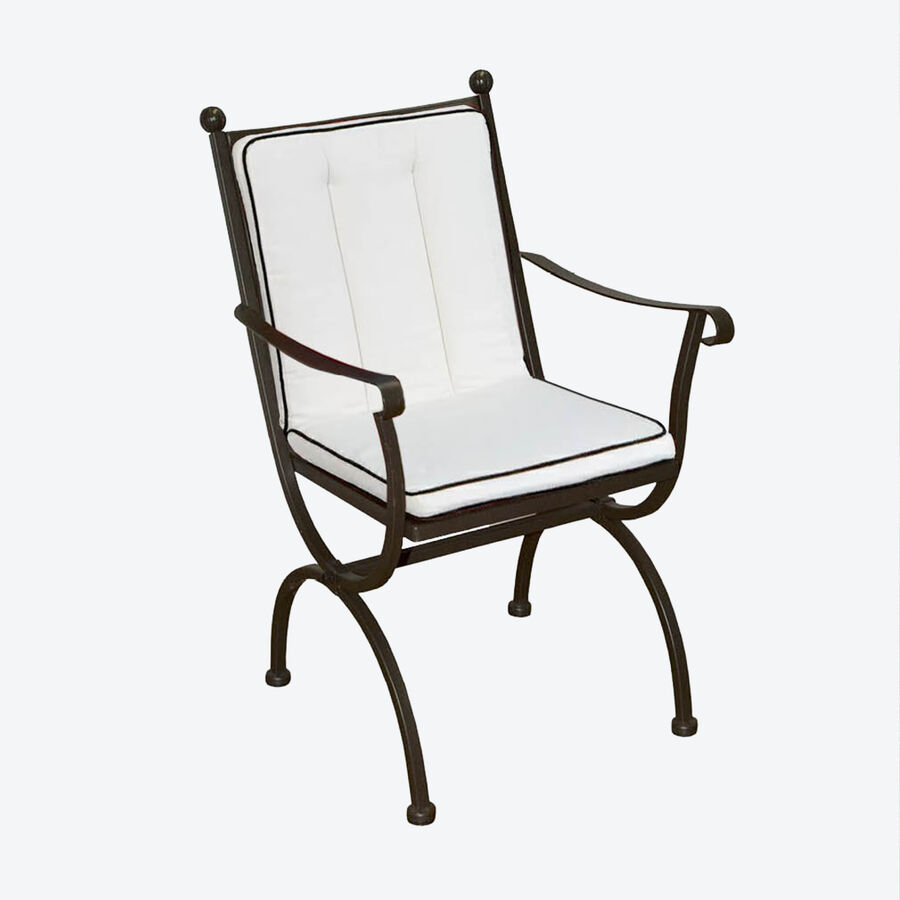 Elegante Polsterauflage Fur Gartenstuhl Mit Niedriger Ruckenlehne