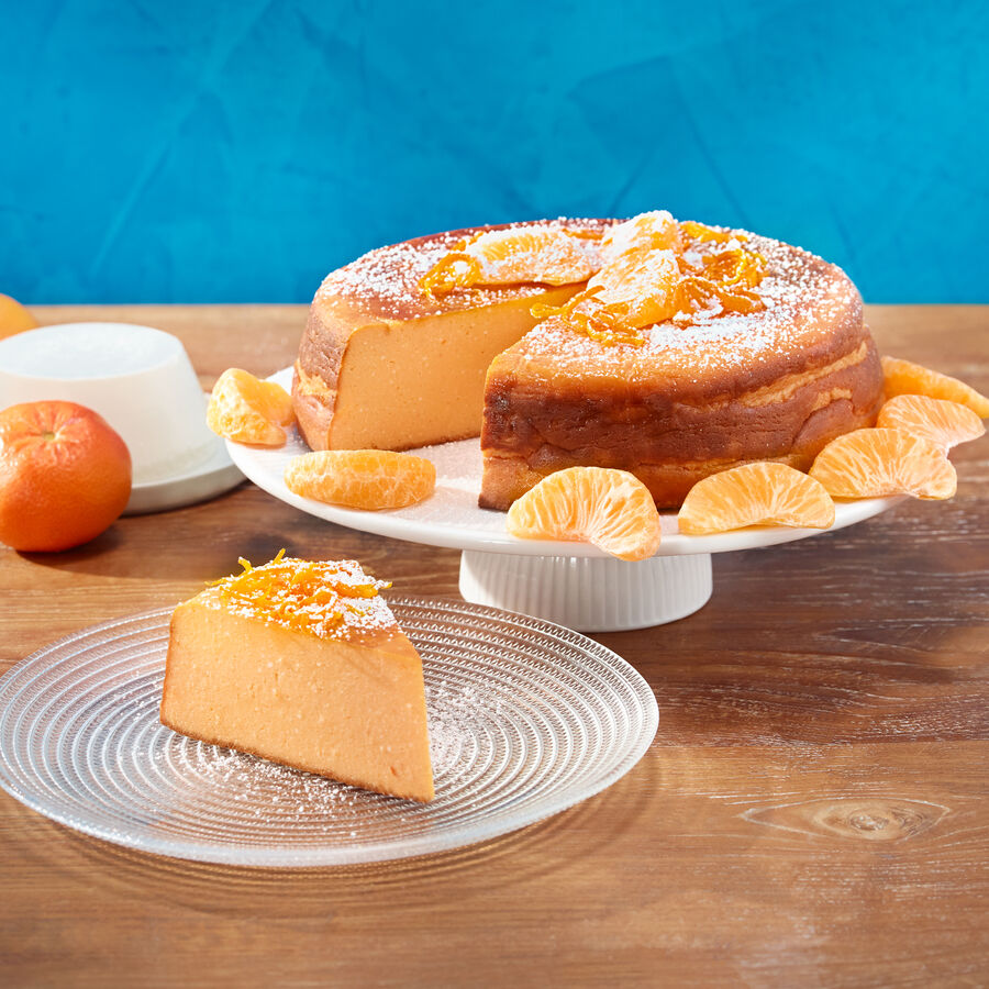 Traditioneller sizilianischer Ricotta-Kuchen mit Mandarine Bild 2