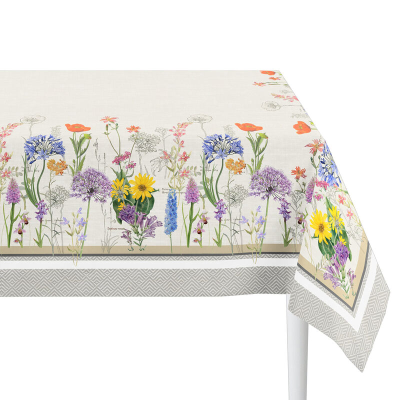 Einladende Tischdecke mit Wildblumen-Bordre Bild 3