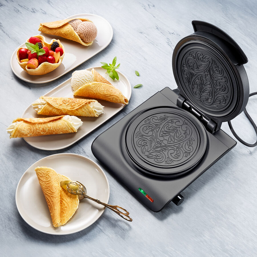 Norwegisches Krumkake-Waffeleisen Bild 2