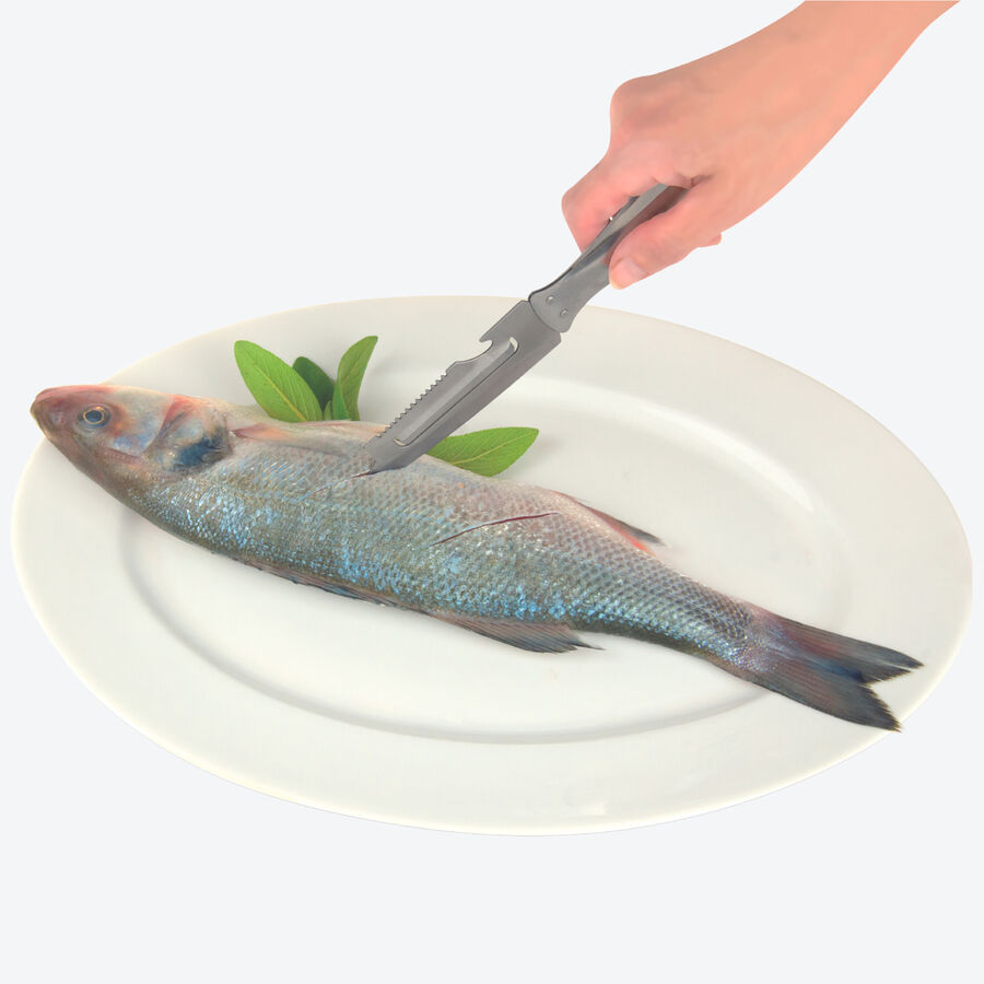 4-in-1-Fischmesser: Schneiden, filetieren, entgrten, entschuppen Bild 3