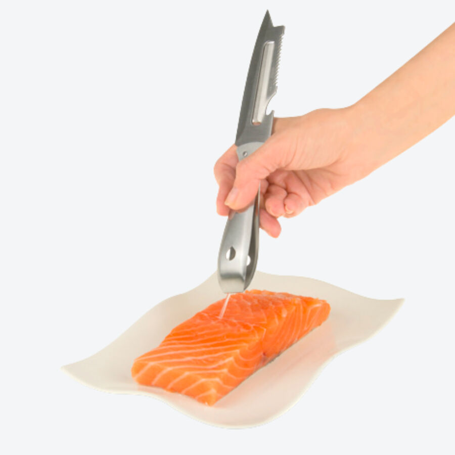 4-in-1-Fischmesser: Schneiden, filetieren, entgrten, entschuppen Bild 5