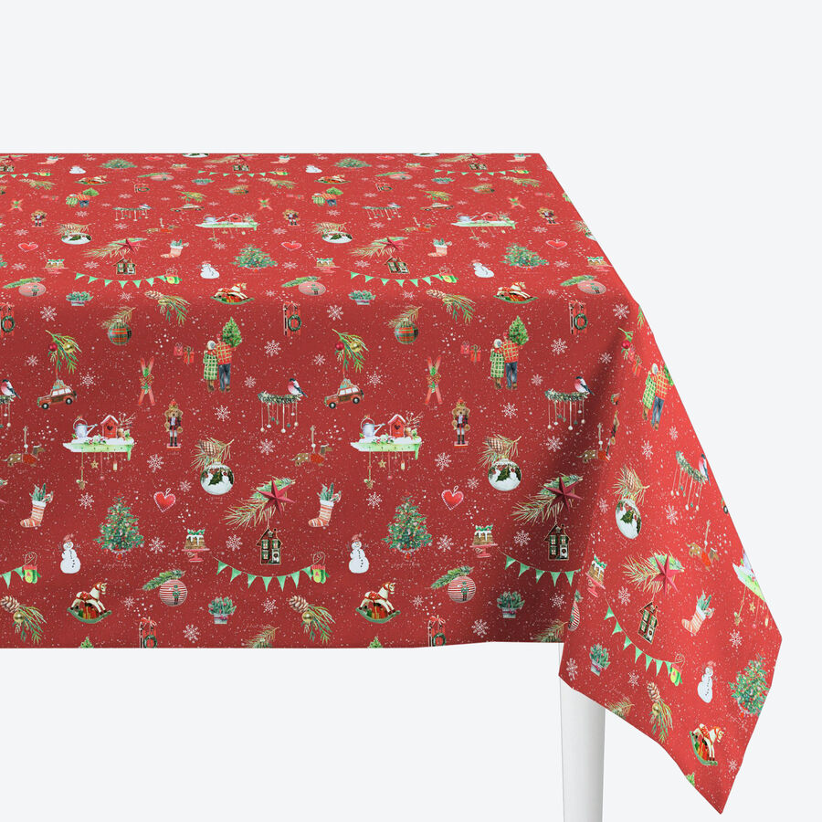 WeihnachtsTischdecke im nostalgischmodernen Look, Tischläufer