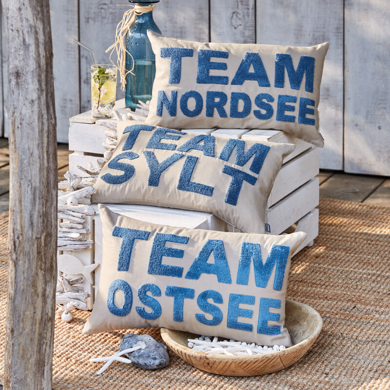 Team Nordsee Maritime Kissenhlle, Kissenbezug, Landhausstil Kissen fr Nordsee-Fans Bild 2