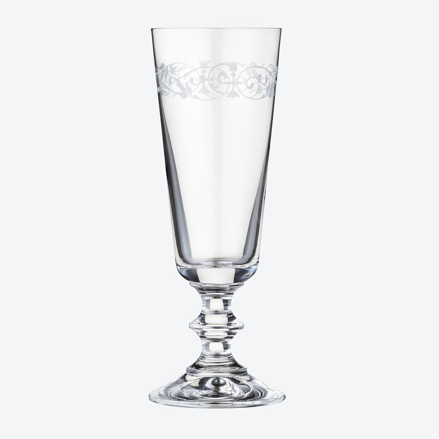 Elegante Kristall-Sektglser mit filigranem Pantografie-Rankenmuster Bild 3