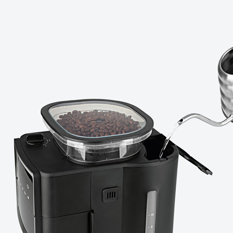 Perfekter Kaffeeautomat: Integriertes Mahlwerk, Warmhaltekanne, Permanent-Goldfilter Bild 5