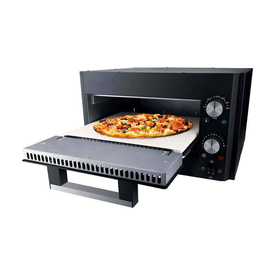 Pizzaofen mit Salamander-Funktion backt herrlich knusprige Steinofenpizzen, Pizzabackofen fr Zuhause Bild 5