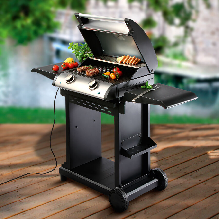 Elektro-Deckelgrill mit getrennt heizbarer Grillsteg- und Grillplatten-Doppelflche Bild 2