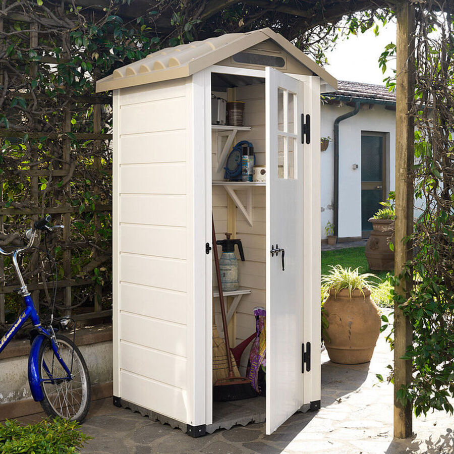 Vielseitiges Kleines Gartenhaus Aus Wetterbestandigem Kunststoff