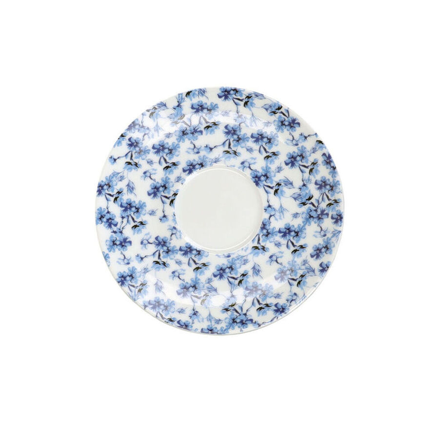 Blau-weiße Rosen-Teetasse zum Kombigeschirr - Julia Grote Shop