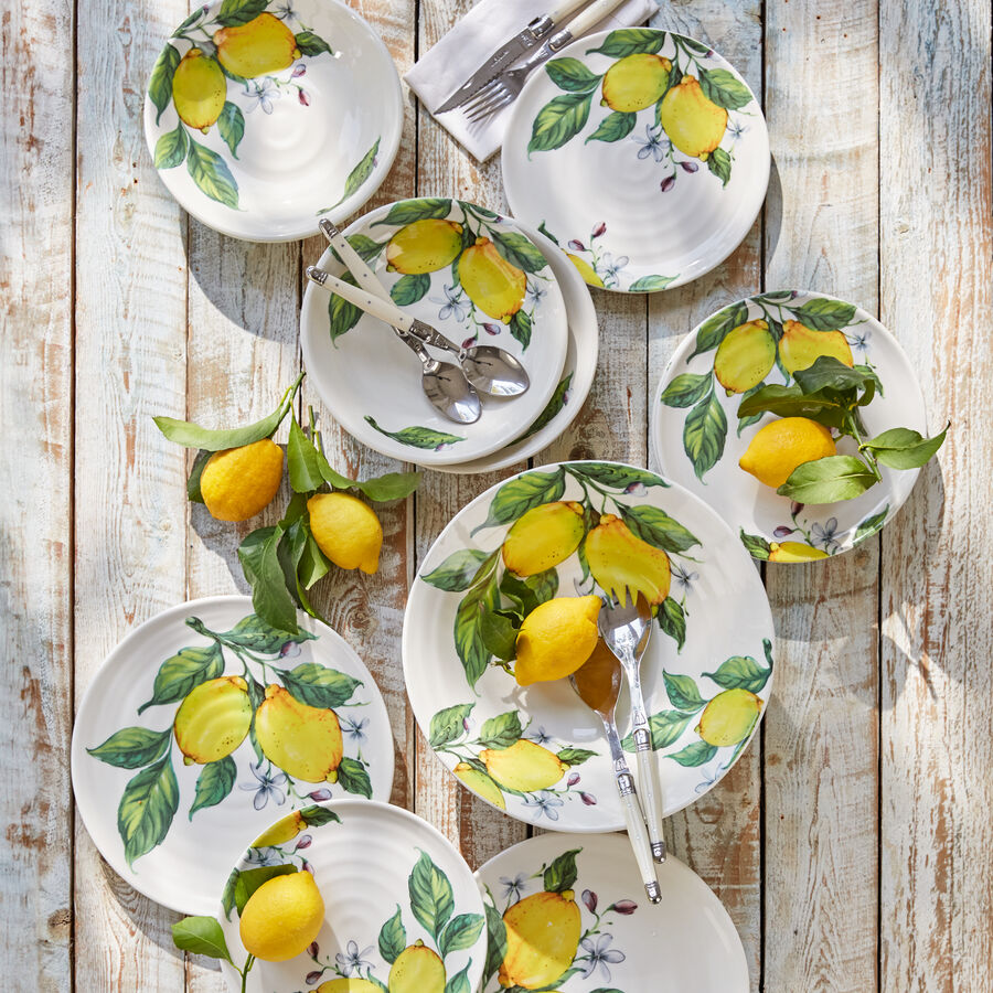 Mediterrane Zitronen-Dessert-/Salatteller aus Italien - Julia Grote Shop