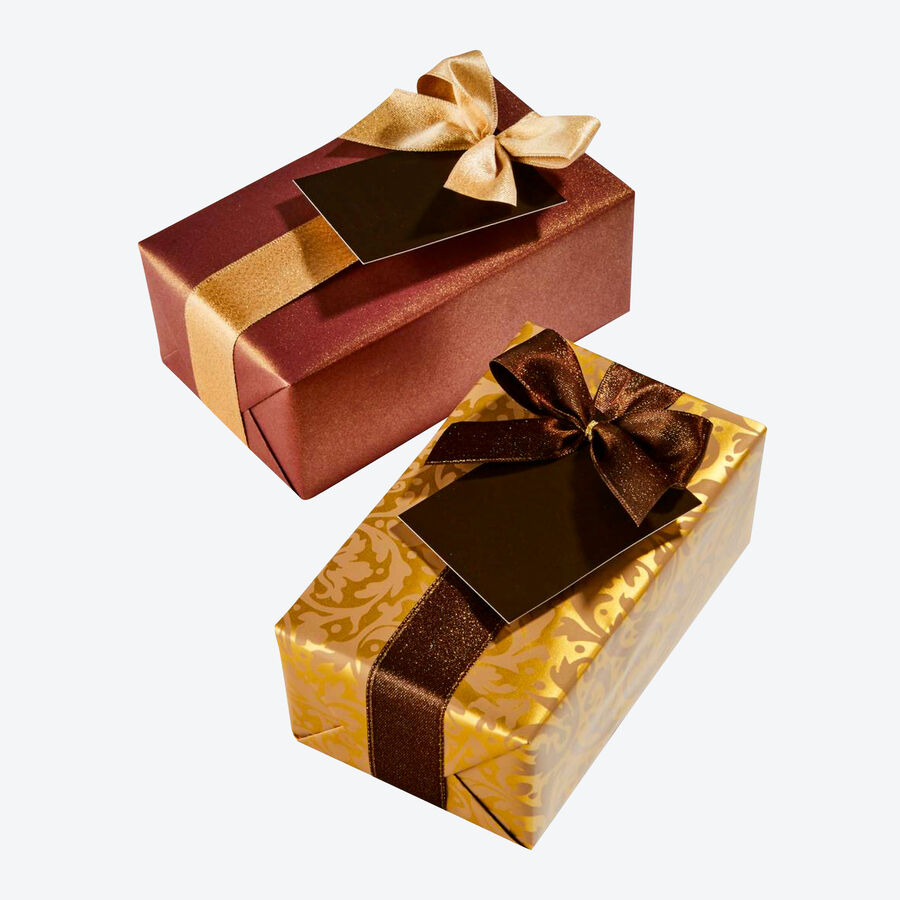 Exquisite belgische Pralinenmischung in weihnachtlicher Geschenkschachtel, Schokolade, Nuss-Pralinen, Pralins-Schachtel Bild 3