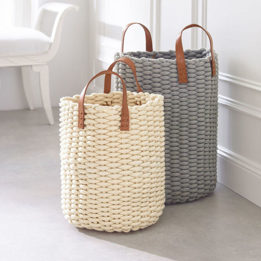 Geräumige Aufbewahrungskörbe in zwei Größen und Farben - Julia Grote Shop