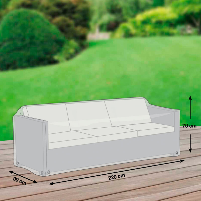 Premium-Schutzhüllen für Outdoor-Loungesofa aus flexibler Ripstop-Kunstfaser Bild 2