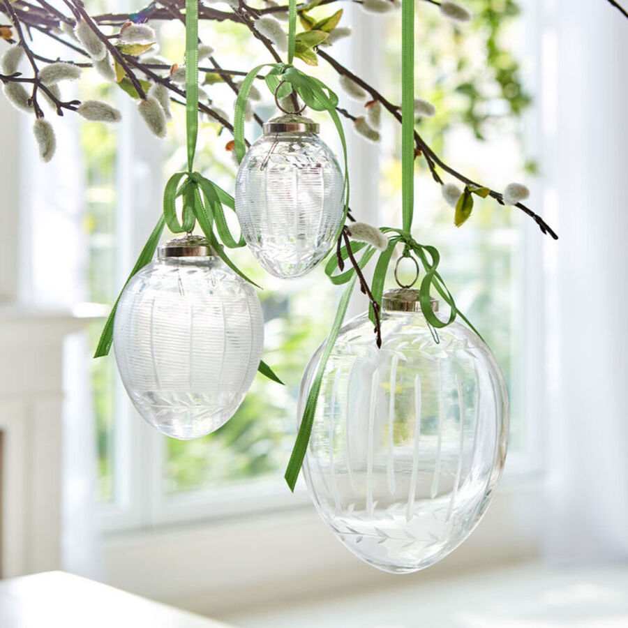 Geschliffene Glas-Ostereier fr elegante Dekorationen Bild 2