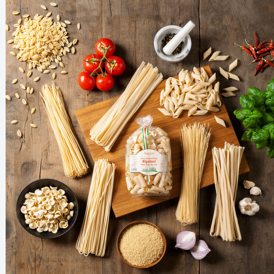 Traditionelle Toskana-Pasta: Linguine,  Bronze, Bronzepasta Bild 2