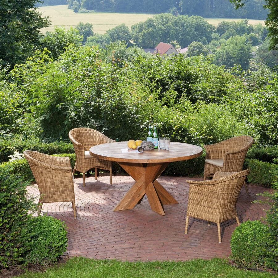 Set: 4 Sthle + 1 Tisch - Mit markanten Gartenmbeln den Sommer entspannt genieen Bild 3