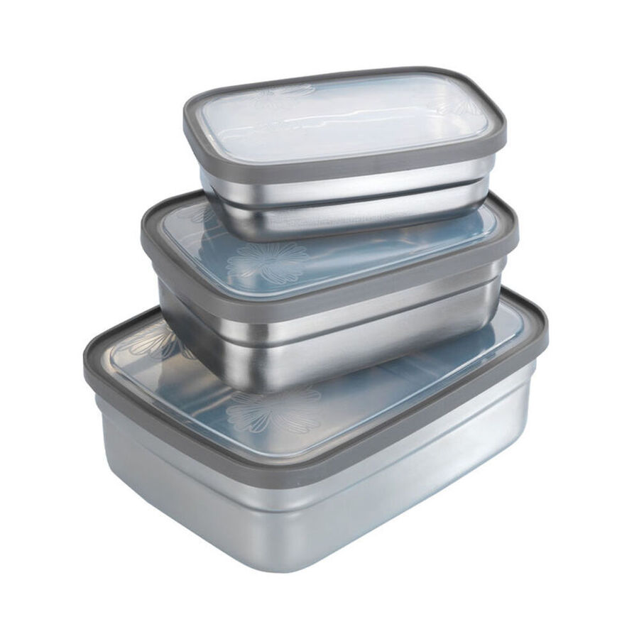 Auslaufsichere Edelstahl-Lunchboxen zum Aufbewahren und Marinieren Bild 4