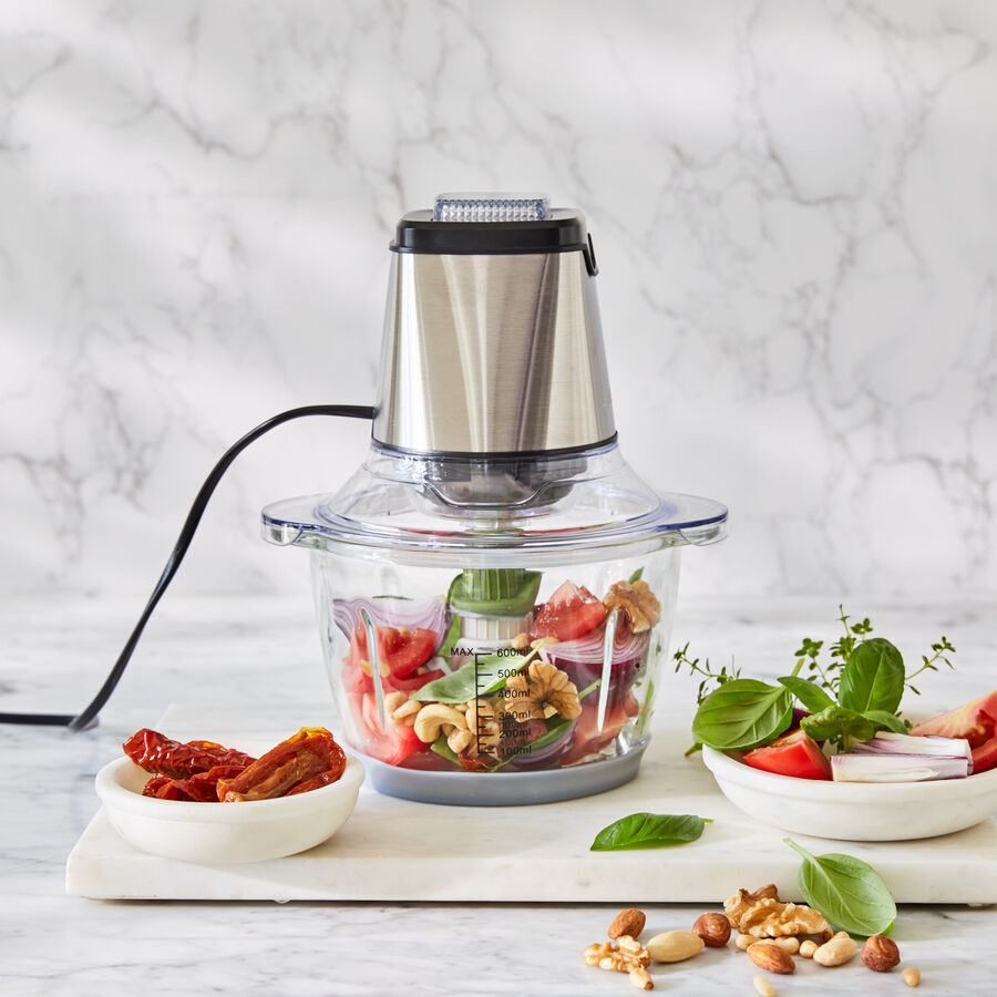 Mini Food Prozessor hackt, priert sekundenschnell Hartes bis Flssiges Bild 2
