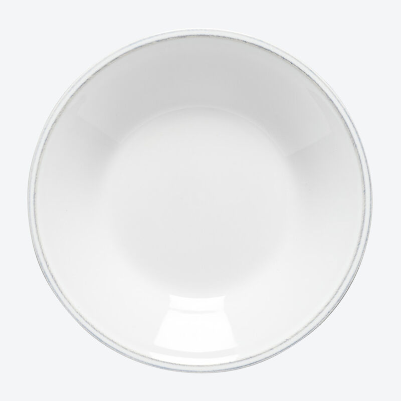 Weißes Fayence-Geschirr in legerer Eleganz: Suppenteller Bild 3