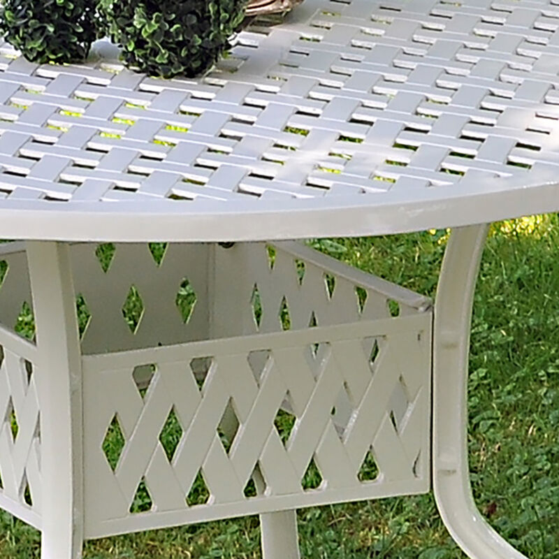 Eleganter Gartentisch aus 100 % wetterfestem Aluguss Bild 3