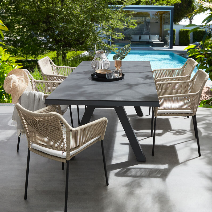 Leichter Lambert Gartenstuhl mit robuster Bespannung Julia Grote Shop