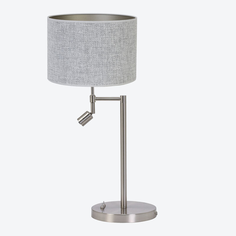 Eleganter Tischlampenfu mit LED-Leselampe zum Kombinieren, Tischleuchte, Nachttischlampe, Schirmlampe Bild 4