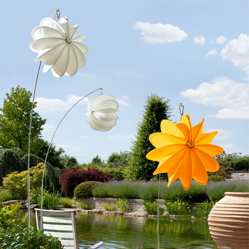 Wetterfester LED-Solar-Lampion fürs ganze Jahr, Gartenlampion, Gartenlaterne, Laterne, Lampenschirm Bild 2