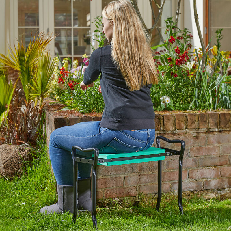 2-in-1 Sitz-Kniebank erleichtert die Gartenarbeit, Gartenbank, Sitzunterlage, Kniekissen Bild 3