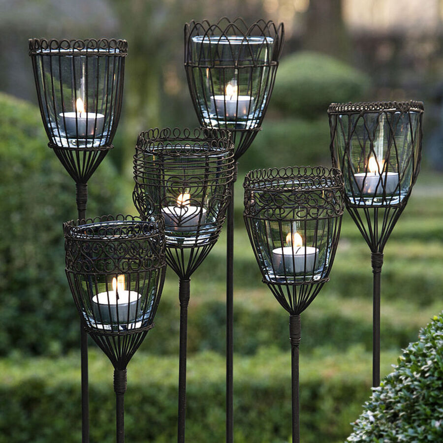 Filigrane Windlichter bringen romantisches Flair in den Garten Hagen