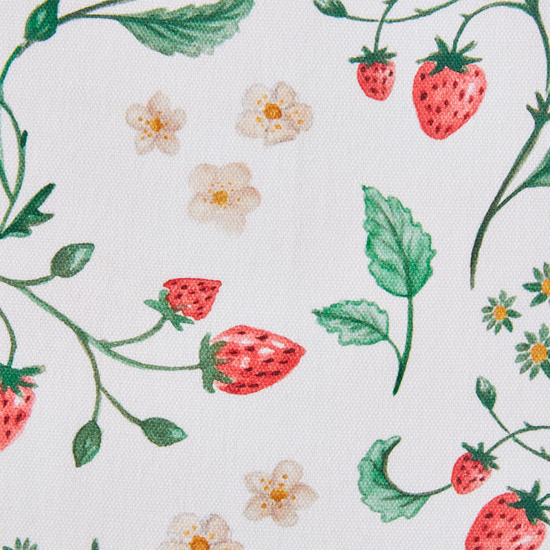 Sommerlicher Erdbeer-Tischläufer aus feiner Baumwolle Bild 2